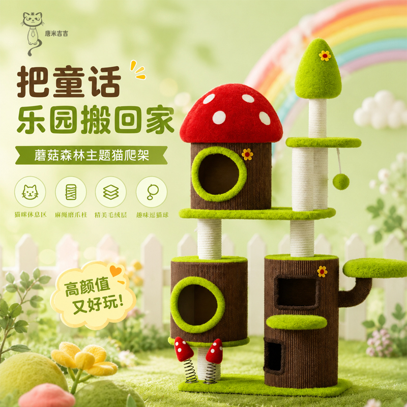 蘑菇森林猫爬架
