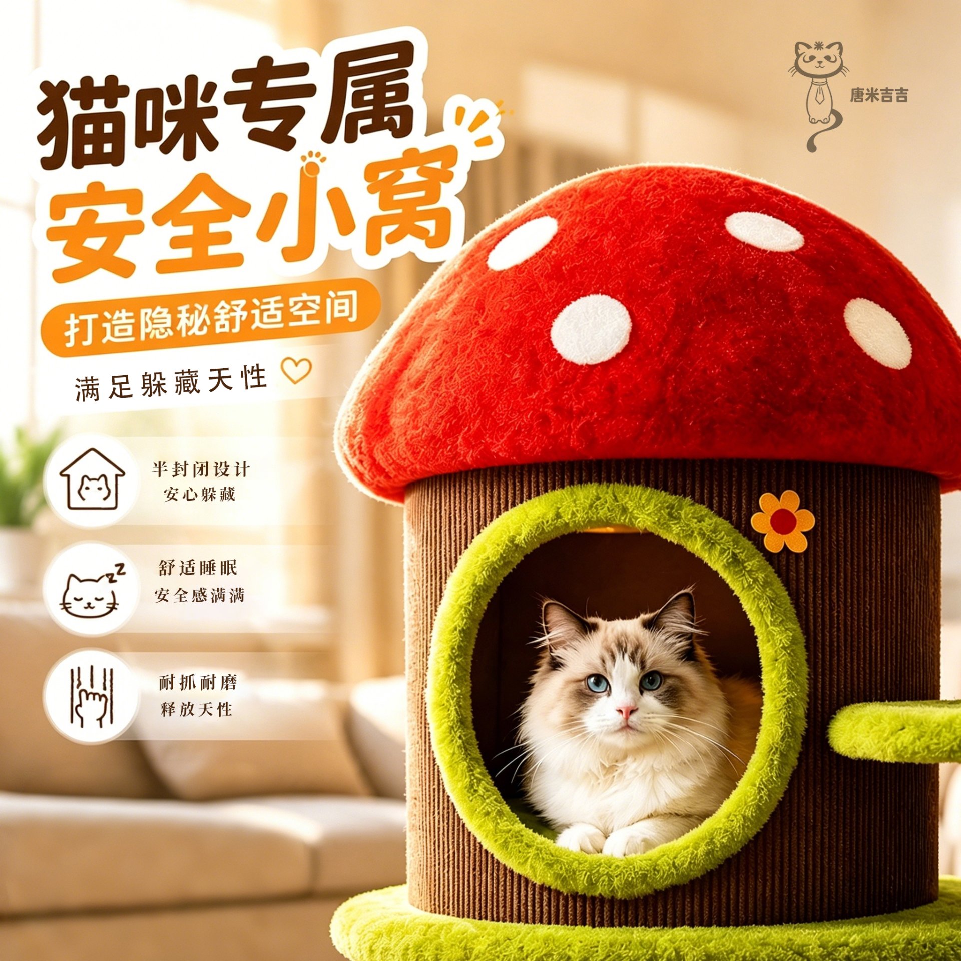 蘑菇森林猫爬架